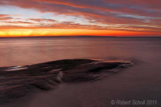 Miners Beach Sunset - Pictured Rocks National Lakeshore