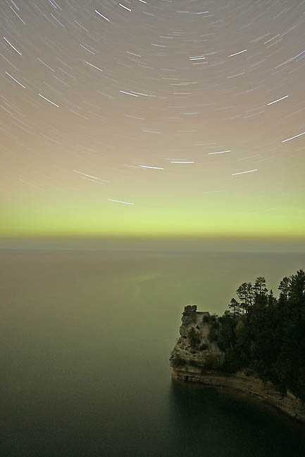 Star Trails over Miners Castle