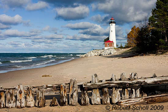 Crisp Point Michigan Lighthouse