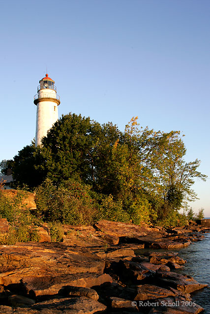 Pointe Aux Barque Lighthouse Vertical