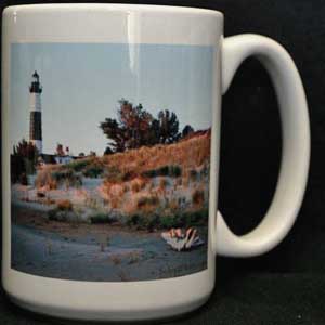 Big Sable Lighthouse coffee cup
