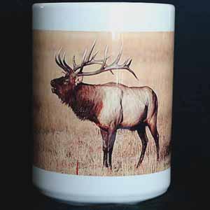 Bull Elk coffee mug cup