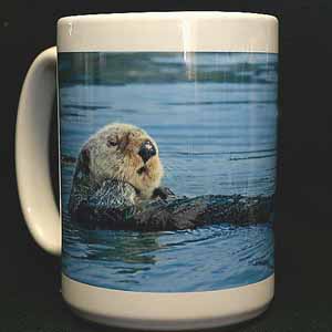 Northern Sea Otter coffee mug cup