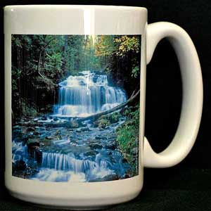 Wagner Falls Waterfall coffee mug cup