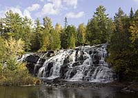 Bond Falls Waterfall Note card