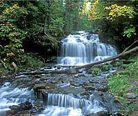 Wagner Falls Waterfall Note Card