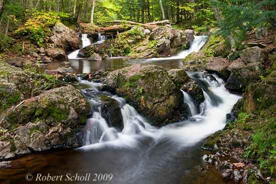 Overlooked Falls Waterfall - Scenic Upper Michigan Waterfalls